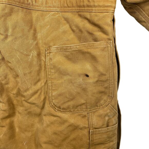 Carhartt Coveralls Mens 54 Short* Brown X02 Arctic Quilt Lined Duck Canvas Work - Picture 13 of 16